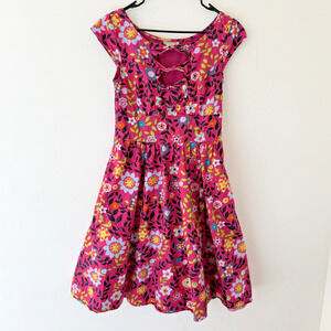 eShakti Pink‎ Floral Dress Size 10